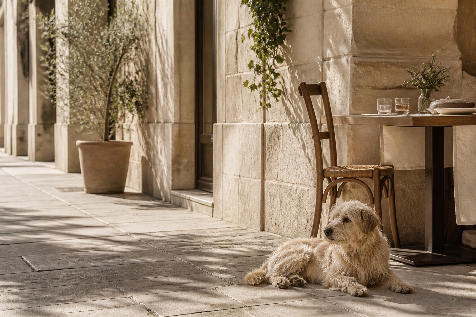 Dog-friendly community moment